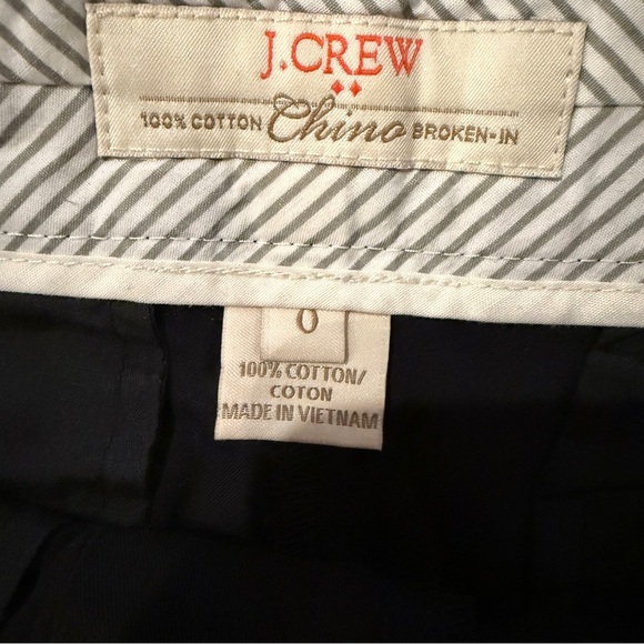 J. Crew Factory Chino Mid Rise Black 100% Cotton Shorts Sz 0 - Picture 5 of 10